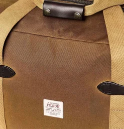 FILSON Tin Cloth Medium Duffle Bag Dark Tan< Sacs De Voyages