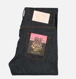 NAKED & FAMOUS True Guy Dia De Los Muertos Indigo< Jeans