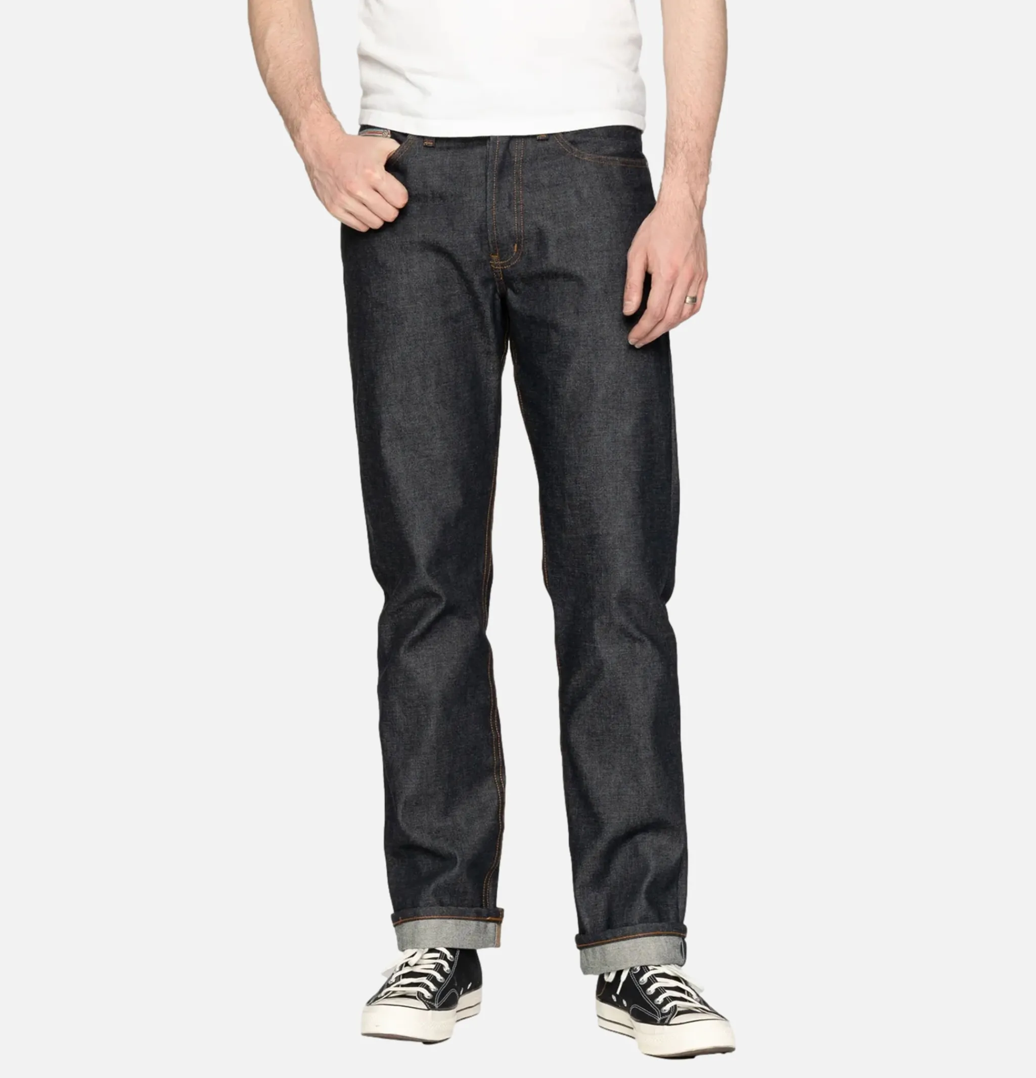 NAKED & FAMOUS True Guy Dia De Los Muertos Indigo< Jeans