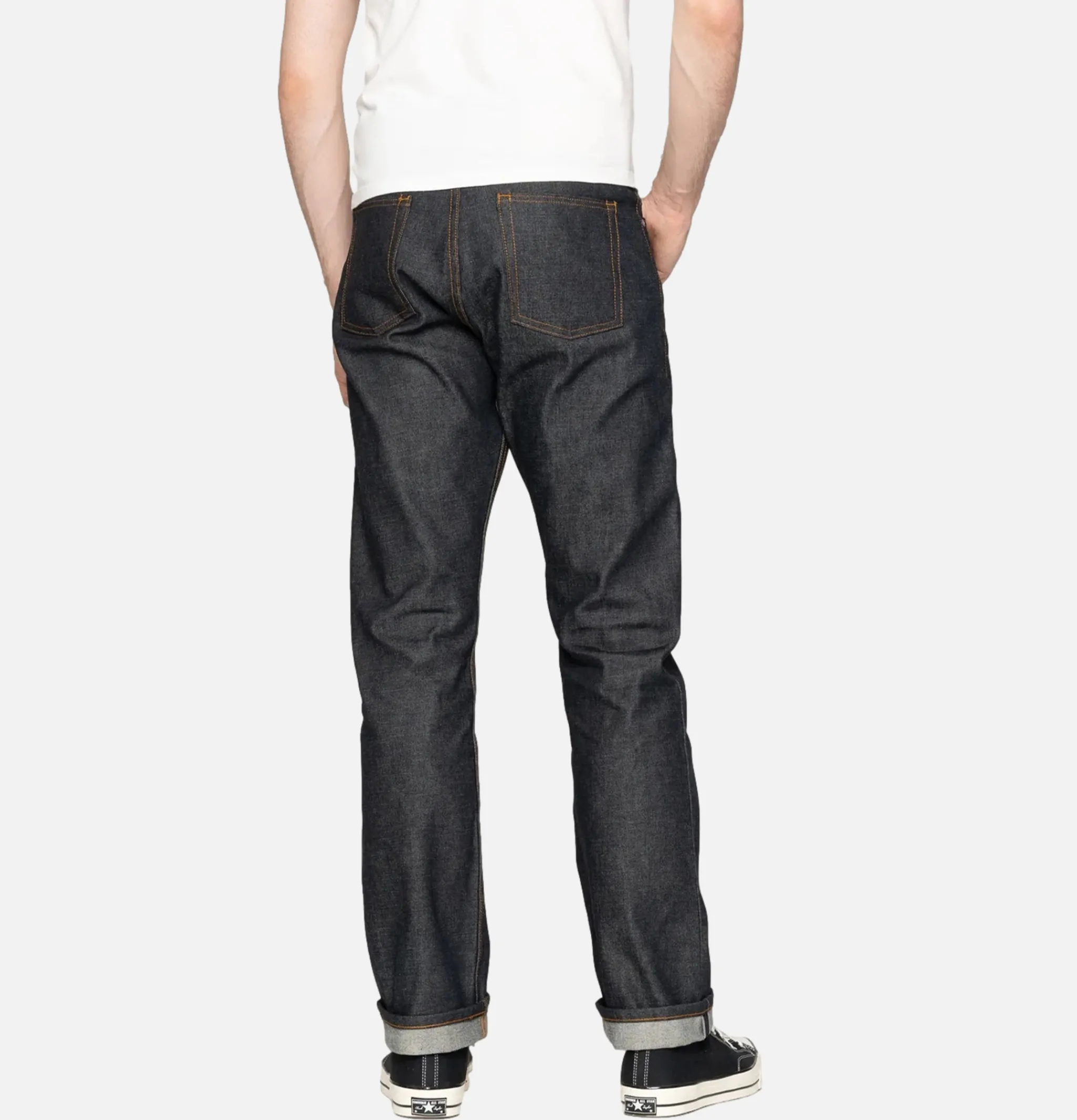 NAKED & FAMOUS True Guy Dia De Los Muertos Indigo< Jeans