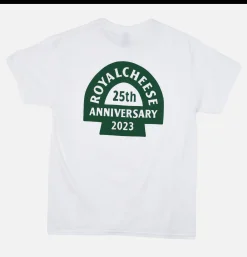 ROYALCHEESE T-shirt 25ans White Green< T-shirts
