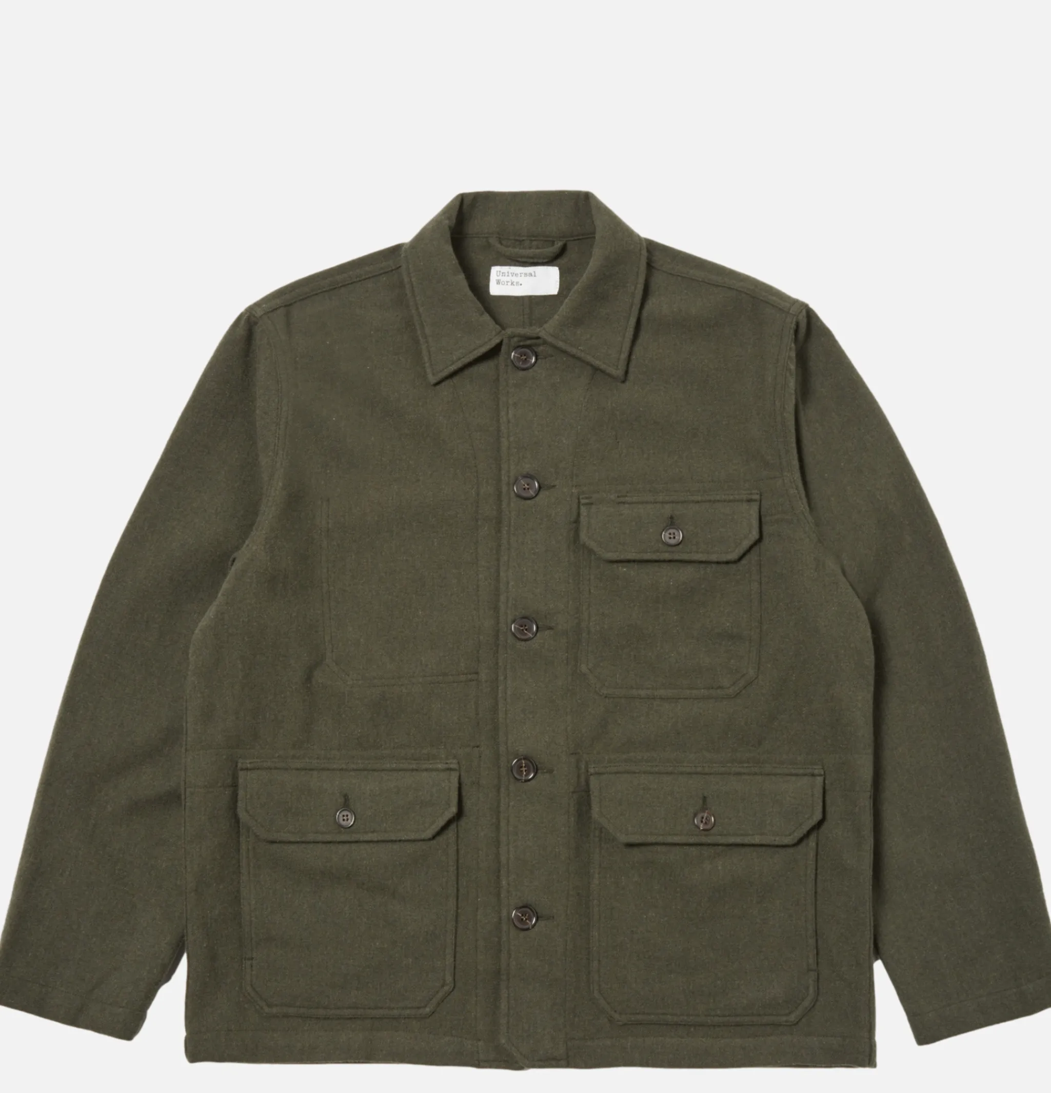 UNIVERSAL WORKS Utility Jacket Wool Olive< Vestes