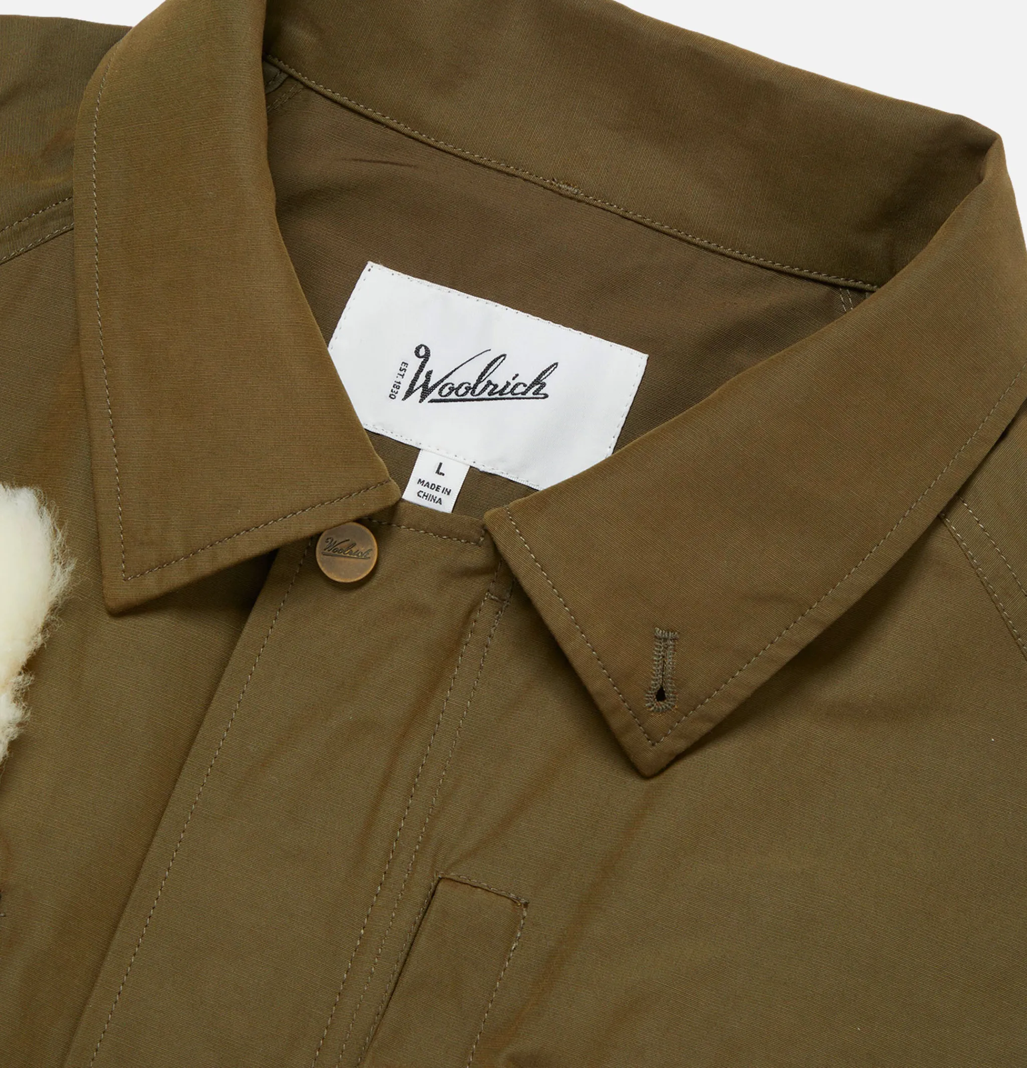 WOOLRICH Veste de Pêche Classique Olive< Blousons & Manteaux