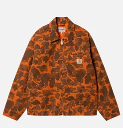 CARHARTT WIP Veste Detroit Camo Duck Tumeric< Vestes