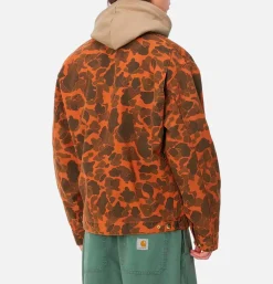 CARHARTT WIP Veste Detroit Camo Duck Tumeric< Vestes