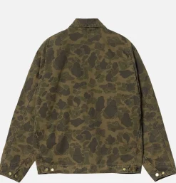 CARHARTT WIP Veste Detroit Camo Office Green< Vestes