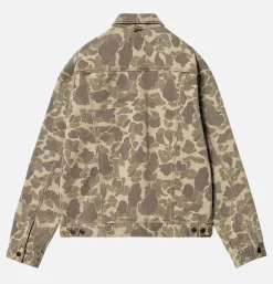 CARHARTT WIP Veste Duck Helston Noire Camo< Vestes