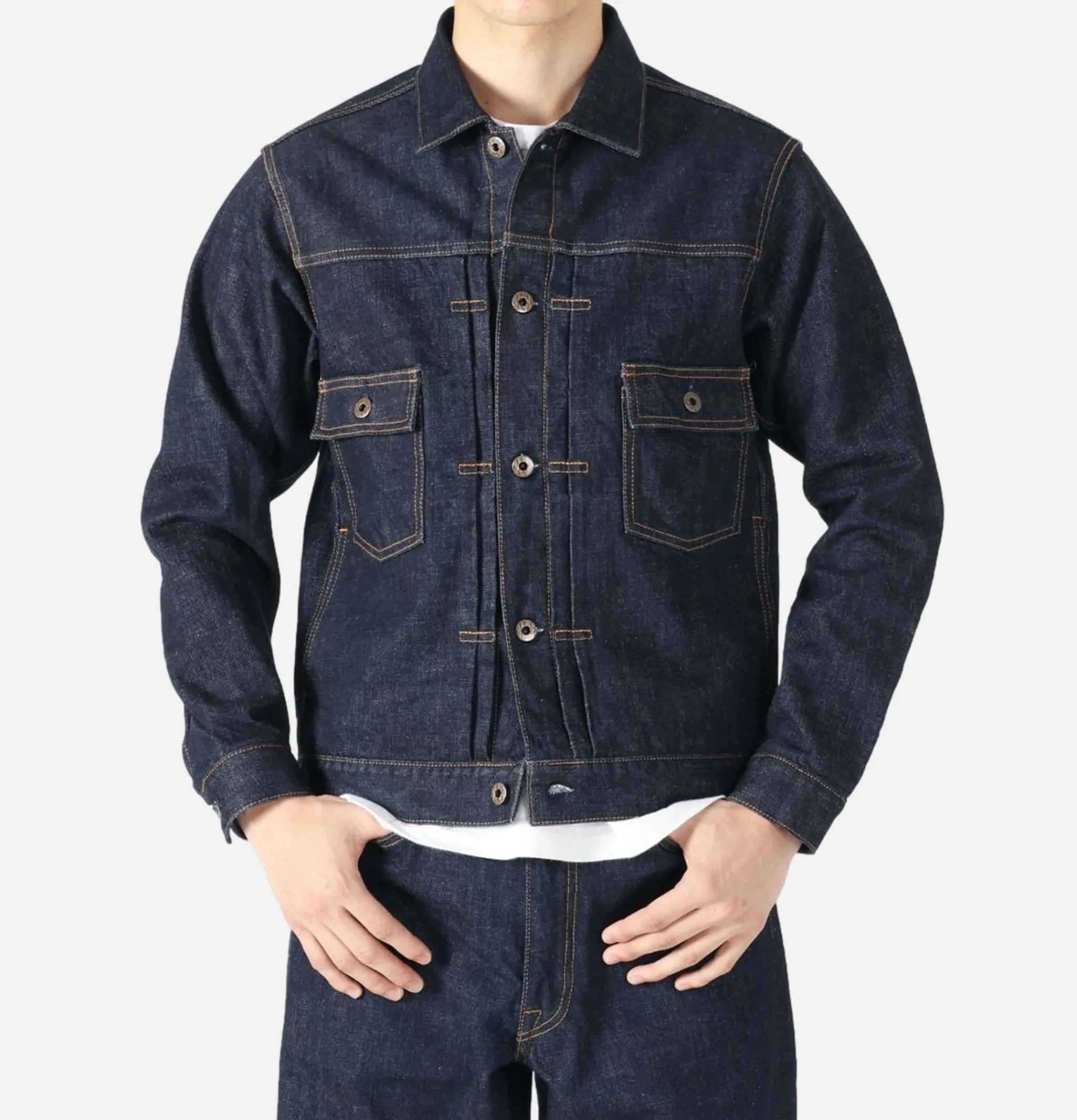 JAPAN BLUE JEANS Veste en Jean Type2 14.8oz Blue< Vestes