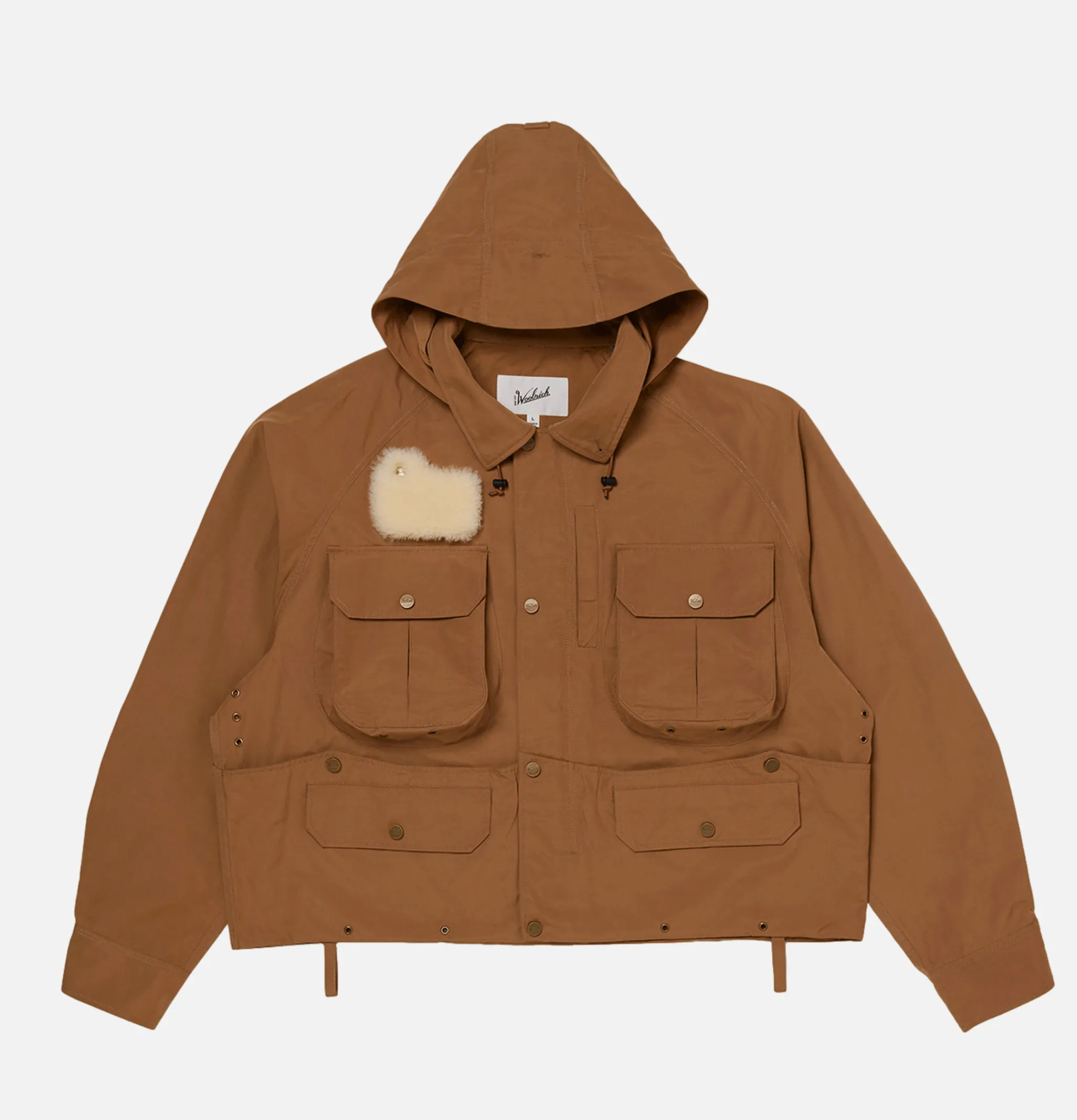 WOOLRICH Veste Pêche Classique Beige< Blousons & Manteaux