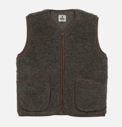 COLDBREAKER Veste Pepitco Mid Brown< Sweats & Polaires
