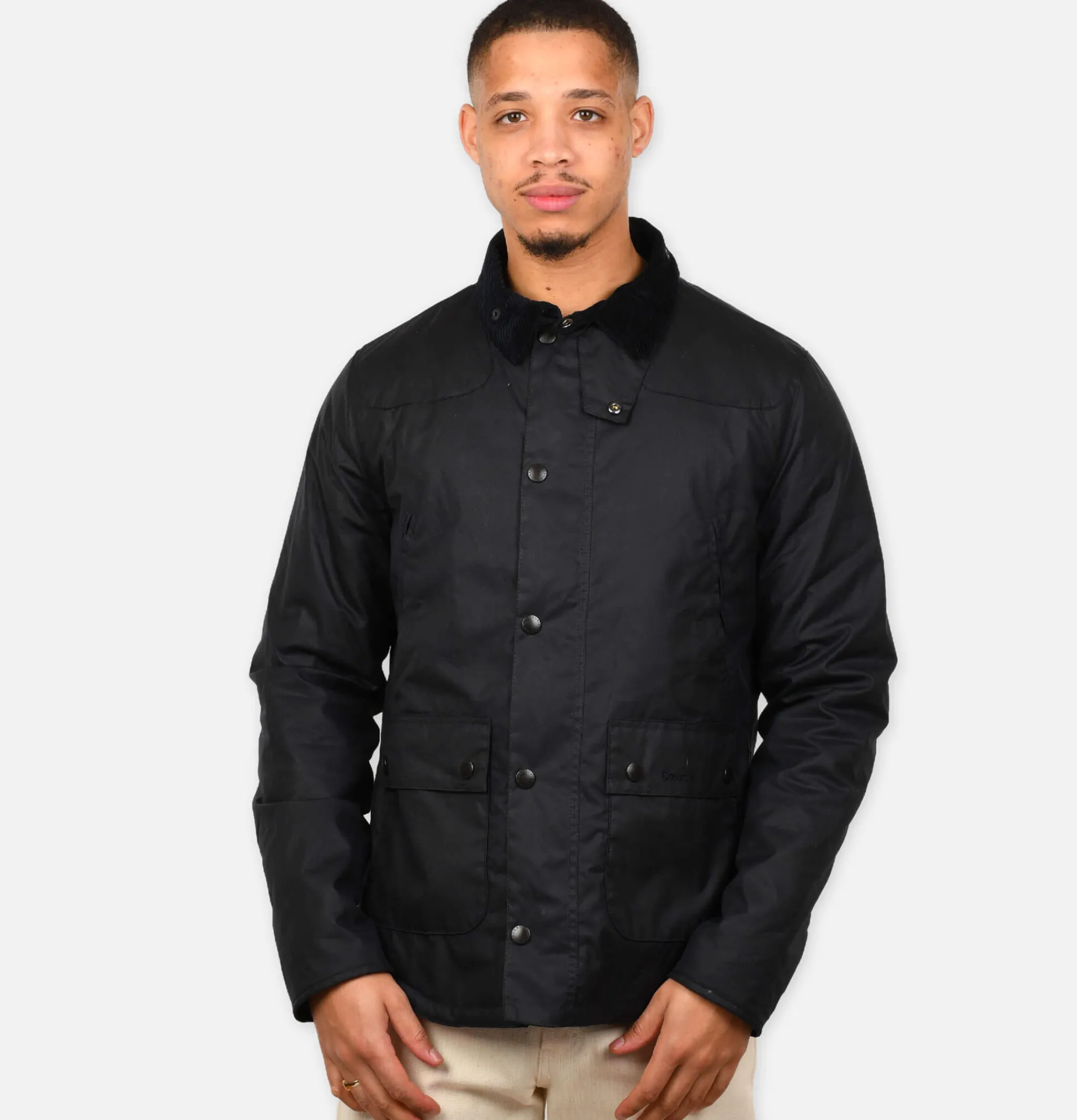 BARBOUR Veste Reelin Wax Navy< Blousons & Manteaux