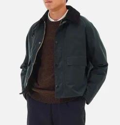 BARBOUR Veste Spey Wax Jacket Sage< Blousons & Manteaux