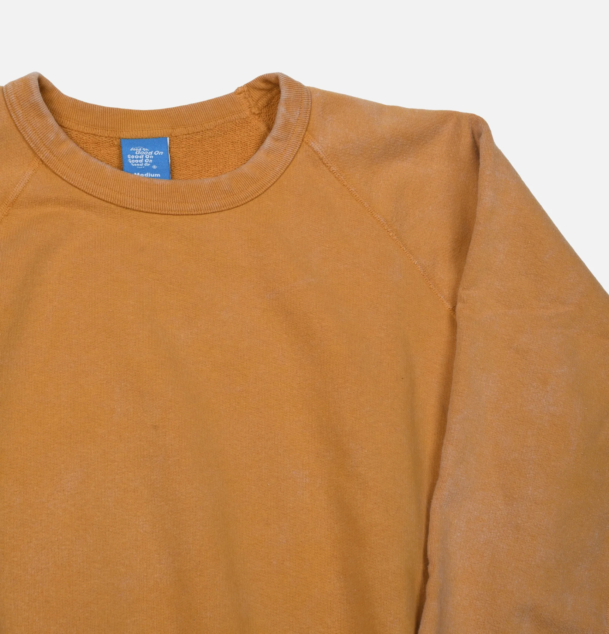 GOOD ON Vintage Dye Sweatshirt Moutarde< T-shirts