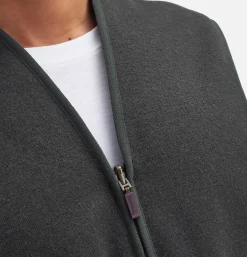 BARBOUR Warm Pile Waiscoat Zip Sage< Vestes