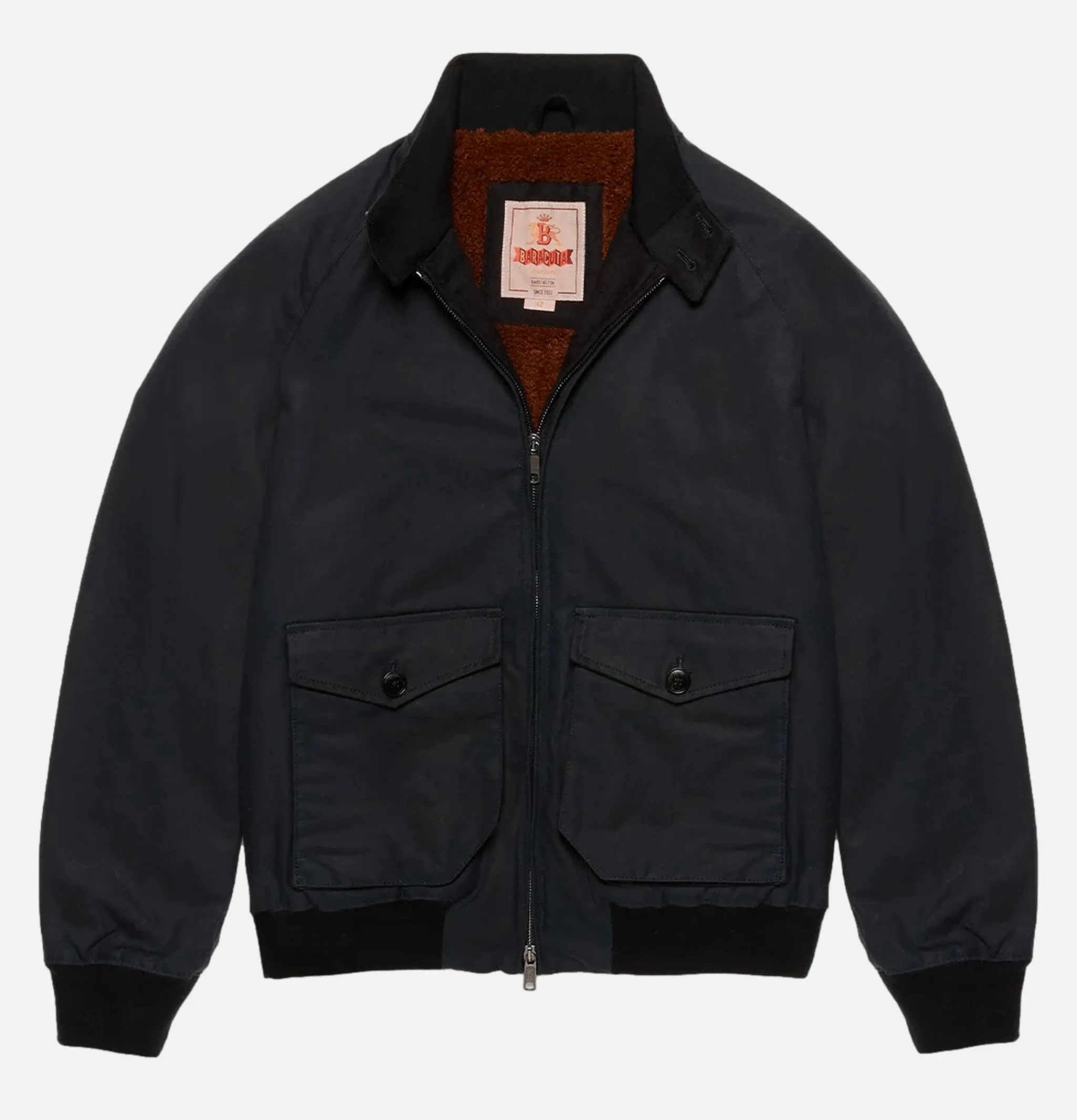 BARACUTA Waxed G9 Af Pocket Dark Navy< Vestes