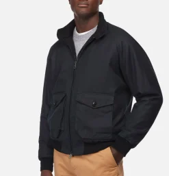 BARACUTA Waxed G9 Af Pocket Dark Navy< Vestes
