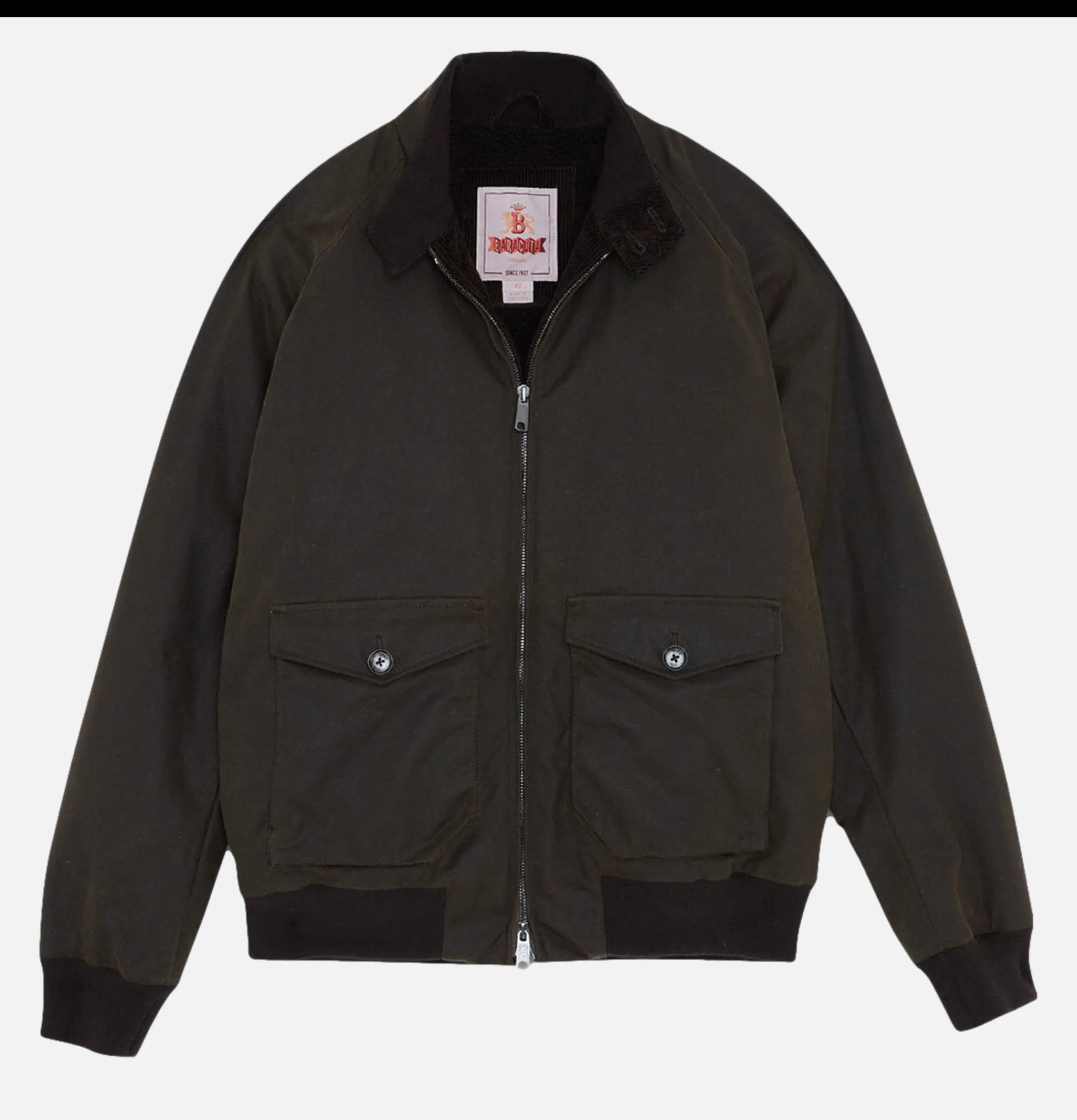 BARBOUR Waxed G9 Af Pocket Deep Moss< Vestes