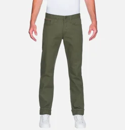 NAKED & FAMOUS Weird Guy Army Green Duck Sel< Jeans