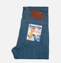 NAKED & FAMOUS Weird Guy Oceans Edge Selvedge< Jeans