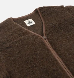 COLDBREAKER Zip Up Vee Dark Brown< Sweats & Polaires